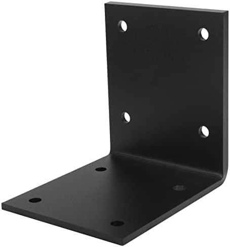 2 PCS Heavy Duty Steel L Angle Bracket for 6x6 Wood, 7/32" Thick by eoere