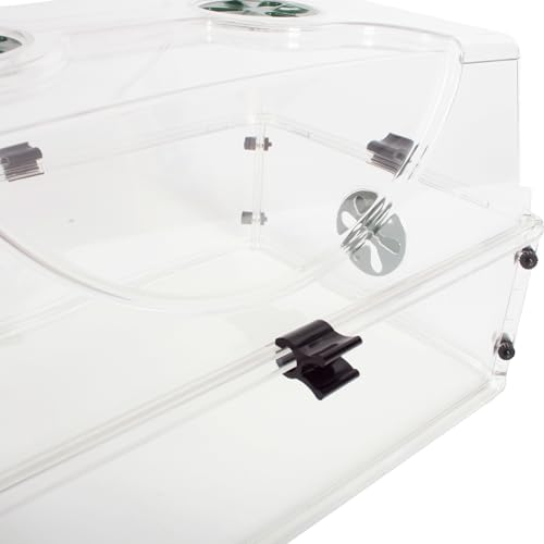 EarlyGrow Medium Seed and Herb Domed Propagator with Vented Side Height Extension and Security Clip Set,Green - Image 4