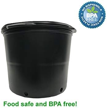Viagrow 5 Gallon BPA Free Nursery Pots (12 Pack, 5 Gallon Plus) - Image 4