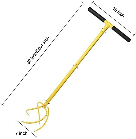 BARAYSTUS Hand Tiller, Twist Garden Claw Cultivator for Soil loosening - Image 3