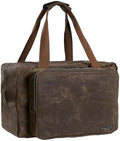 Kaaltisy 16oz Waxed Canvas Tool Bag – Robust Zipper Garden Tools Tote with 3 Compartments & Padded Handle (Grey) – Tool Organizer for Gardening Wire Cutters Goggles by Kaaltisy