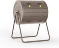 PatioZen Compost Bin 43 Gallon Outdoor, Grey by OutdoorLivingPerfected