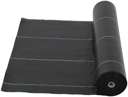 Broadfashion 6ft X 300ft Weed Barrier Landscape Fabric Heavy Duty, Premium 3.2oz Ground Cover Weed Block Gardening Mat, Easy Setup & Superior Weed Control, Perfect for Erosion Control, Weed Barrier by Broadfashion
