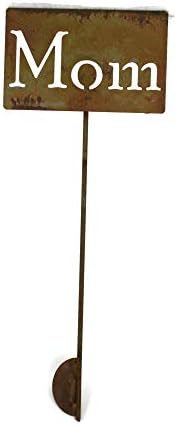 Family Name Gift Garden Stake 20 to 33 Inches Tall (Mom, Small 20" Tall) - Image 2