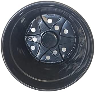 8" Mum Pot - Black Plastic Landmark Plastics - Nursery Pot (100) - Image 2