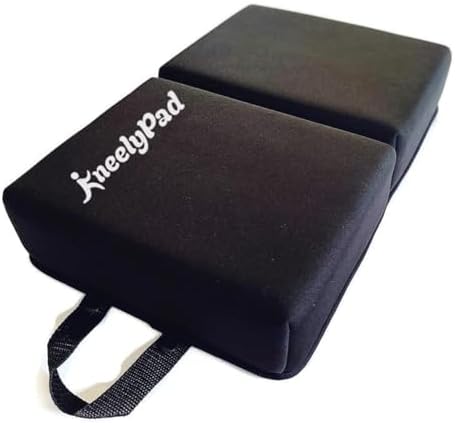 KneelyPad by Kneely | Kneeling Pad for Gardening, Exercise, Cleaning, & Mechanic Work | Extra Thick Memory Foam Knee Cushion for Gardening & More with Washable Cover | Foldable Knee Pad with Handle by Kneely