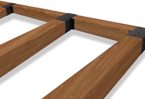8 Pcs 4”x 4”Pergola Brackets, Post Top Rafter Brackets (Actual Size 3.6'' x 3.6'') Wall Mount Support Brackets Kit Connectors for Gazebo,Pergola,Sunroom and Carport - Image 7