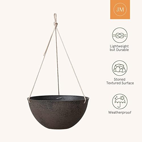 LA JOLIE MUSE Hanging Planter Baskets for Outdoor Plants, Set of 2, 13 Inch - Image 6