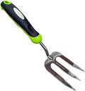 Garden Guru Stainless Steel Hand Weeder Fork Tool – Rust Resistant Stainless Steel – Ergonomic Handle – Great for Planting, Spreading Mulch, Weeding, Loosening & Transplanting Soil by GardenGuru