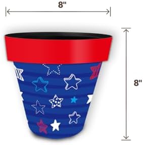Briarwood Lane Everyday Planter 8.5" x 8.5" x 8.5" Star Spangled Small Planter - Image 2