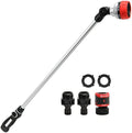 Eden 96618 Metal Thumb-Control 7-Pattern 33 in. Watering Wand | Heavy-Duty Water Sprayer for Hanging Plants, Gardens & Lawn Care, Quick Connect Set Bundle by EDEN