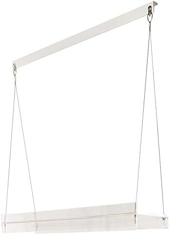 Hanging Acrylic Shelves for Windows (22" Wide, 1 Shelf - 26" Tall) by SUPREMETECH