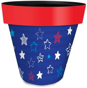 Briarwood Lane Everyday Planter 8.5" x 8.5" x 8.5" Star Spangled Small Planter by BriarwoodLane