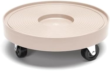 DeVaultEnterprises Devault 12 Inch Plant Dolly, Heavy Duty Rolling Plant Caddy with Wheels for Large Pots and Planters, 500 lb Capacity, Made in USA (3, Gray Mist) by Unknown