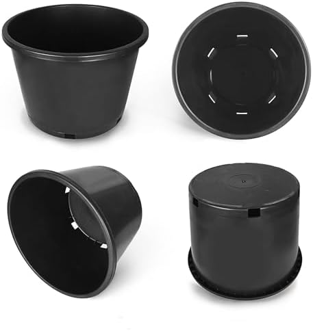 HOSTIC 25 Gallon Flexible Nursery Pots 5 PCS Gallon Pot with Drainage Holes - Image 2