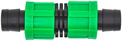 (100-Pack) Drip Irrigation Couplings for Tubing 1/2" Universal Perma Connector Barbed Locking Fitting - Fits All Brands 16-17mm Drip Tape & Tubing (100, Coupling) by OneStopOutdoor