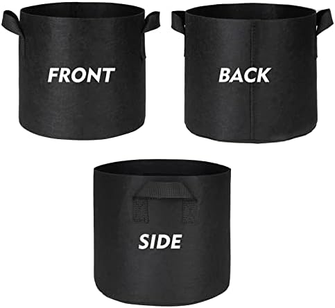 WEIFENG 3-Pack 30 Gallon Grow Bags, Extra Large Heavy Duty Fabric Pot for Very Large Trees, Commercial Gardening - Image 3