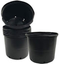 Viagrow 5 Gallon Plus Nursery Pots, BPA Free Plastic Planter Pots, Black by Viagrow