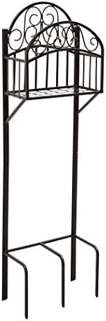 Liberty Garden 119-KD w/Shelf Hose Stand, Black by LibertyGardenProducts