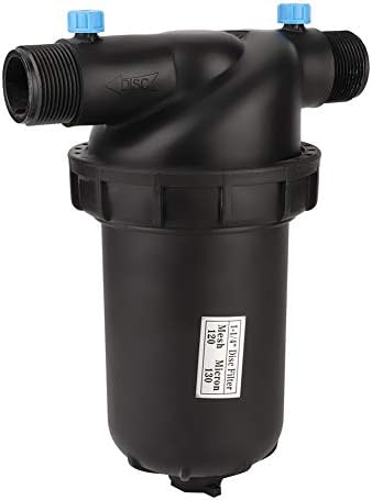 Goick G1-1/4 Male Thread Disc Filter 120 Mesh for Gardening Agriculture Filter Drip Irrigation Pump（Black） by Unknown