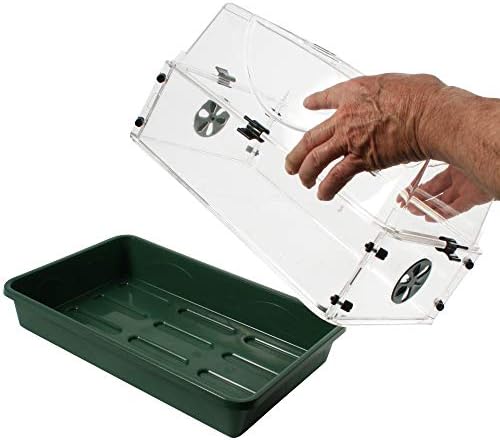 EarlyGrow Medium Seed and Herb Domed Propagator with Vented Side Height Extension and Security Clip Set,Green - Image 5