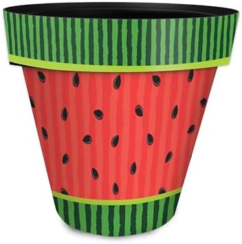 Briarwood Lane Summer Planter 14" x 15" x 15" Watermelon Large for Summer Planter by BriarwoodLane