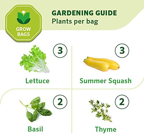 Coolaroo 2-Pack 5 Gallon Heavy Duty Plant/Vegetable/Herb/Fruit Breathable Fabric Grow Planter Pot Bags with Handles, Brick - Image 4