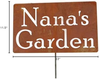 Family Name Gift Garden Stake 20 to 33 Inches Tall (Nana's Garden, Medium 23" Tall) - Image 4