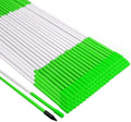 Growsun Driveway Marker 48 inch Green Fiberglass 5/16 inch Dia Snow Fence Reflective Plow Stakes for Yard Walkways Parking Lots Safety Rods Edge, 50 Pack by Growsun