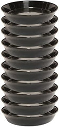 5 Inch (4 Inch Base) Case of 10 Plant Saucer, Black by AustinPlanter