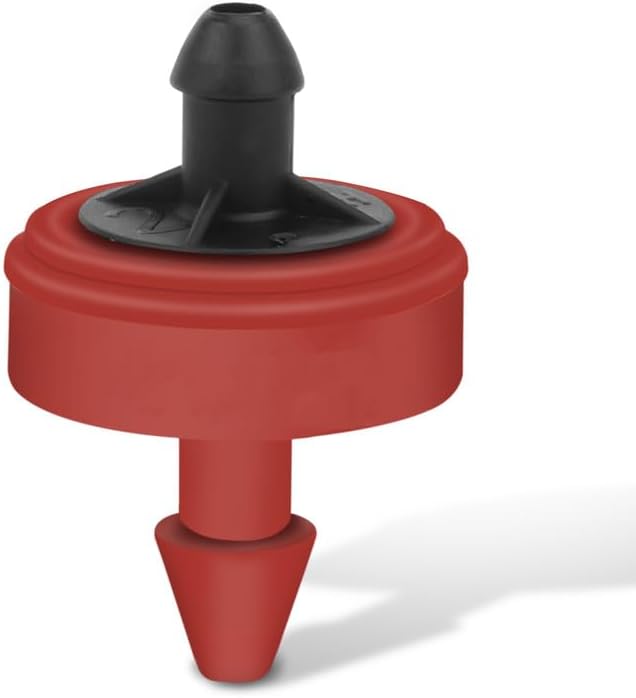 0.5 GPH Pressure Compensating Junior (PCJ) with Barb Outlet Dripper Emitters (50) by DripGrows
