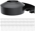 4 Inch Tall 60FT Landscape Edging with 75Pcs Metal Spikes, Plastic Garden Edging Border Landscape Edging Lawn Edging for Landscaping, Flower Bed, Paver, Yard by LXVOOEE