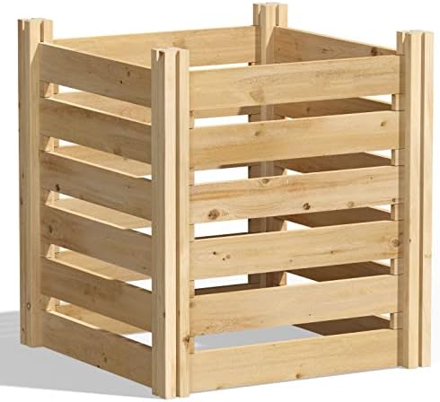 Greenes Fence Premium Cedar Wood Composter, 24" W x 24" L x 31" H (3/4" Thick) / 77.3 Gallons - Made in USA with North American Cedar by GreenesFenceCompany