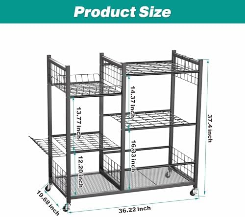 EVERHANGER Garden Tool Organizer, Garage Tool Storage Organization - Image 2