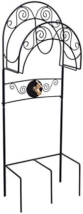 Liberty Garden 640-KD Decorative w/Bib Hose Stand, Black by LibertyGardenProducts