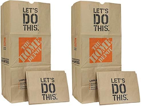 Home Depot Heavy Duty Brown Paper 30 Gallon Lawn and Refuse Bags for Home and Garden (30 Lawn Bags) - Image 2