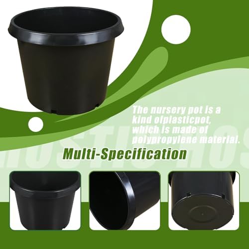 HOSTIC 20 Gallon Flexible Nursery Pots 5 PCS Gallon Pot with Drainage Holes - Image 5
