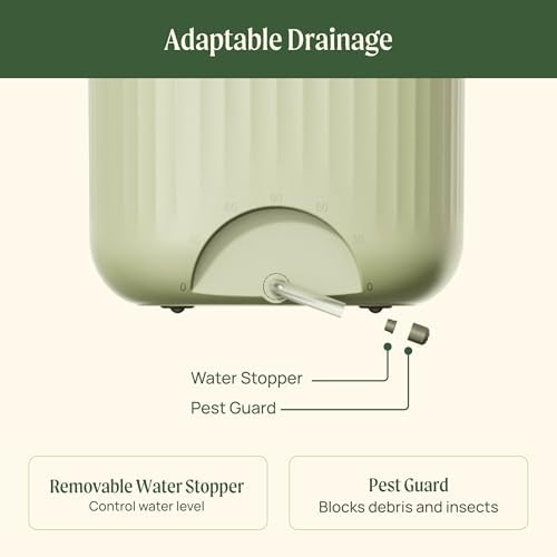 Vego garden Planters for Outdoor & Indoor Plants, Large Plant Pots with Self Watering, 55" Tall Large Plant Pots with Steel Trellis for Flowers Plants Decor Sage Green - Image 7
