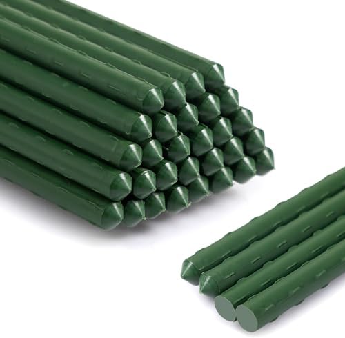 30'' Plant Stakes 30PCS, Steel 2.5ft Supports for Climbing Plants & Tomatoes by AGTEK