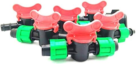 (10-Pack) Drip Irrigation Tubing 1/2" Universal Shut Off Valve - Perma Connector Barbed Locking Fitting - Fits All Brands 16-17mm Drip Tape AG Tubing (10, Shut Off Valve) - Image 2