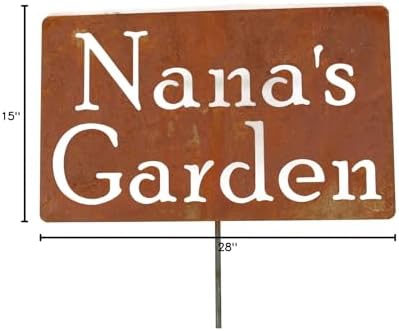 Family Name Gift Garden Stake 20 to 33 Inches Tall (Nana's Garden, Large 28" Tall) - Image 4