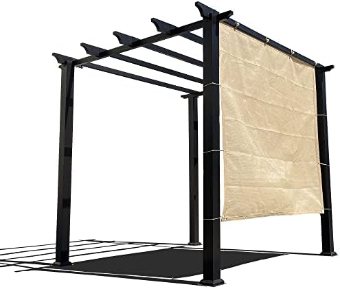 Alion Home Sun Shade Panel Privacy Screen with Grommets on 4 Sides for Outdoor, Patio, Awning, Window Cover, Pergola (16' x 6', Banha Beige) - Image 2