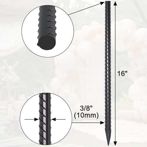 Rebar Stakes 16 Inch Straight Concrete Form Stakes 34 Pack - Image 2