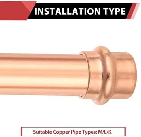 (Pack of 50) EFIELD 3/4-inch Copper Press Fit End Cap (Plug) Plumbing Fittings, LBP Design, Heavy Copper Structure - Image 4