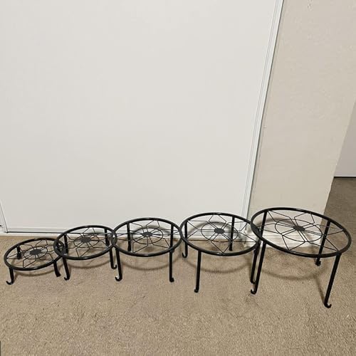 5 Pack Metal Plant Stand,Heavy Duty Plant Stands for Indoor and Outdoor - Image 5