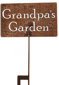 Family Name Gift Garden Stake 20 to 33 Inches Tall (Grandpa's Garden, Large 28" Tall) by Unknown