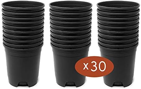 Wholesale Bulk Nursery Pot Black Plastic Planters 30-Pack 1 Gallon Pots for Outdoor Indoor Plants Gardening Flower with Drainage Holes - Image 2