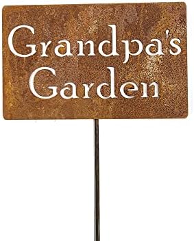 Family Name Gift Garden Stake 20 to 33 Inches Tall (Grandpa's Garden, Medium 23" Tall) by Unknown