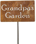 Family Name Gift Garden Stake 20 to 33 Inches Tall (Grandpa's Garden, Medium 23" Tall) by Unknown