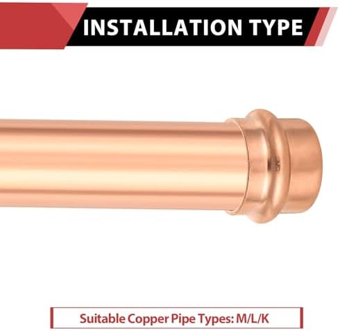 (Pack of 40) EFIELD 1-inch Copper Press Fit End Cap (Plug) Plumbing Fittings, LBP Design, Heavy Copper Structure - Image 4